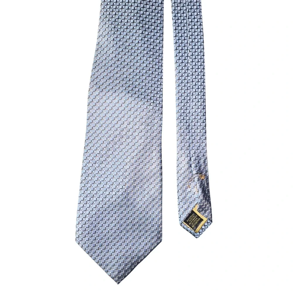 Donald J. Trump Necktie‎ Mens Light Blue Geometric Designer Neck Tie
